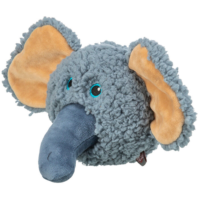 Cabeça De Elefante Em Pelucia Reciclada - 12 Cm