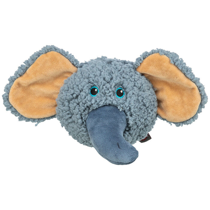 Cabeça De Elefante Em Pelucia Reciclada - 12 Cm