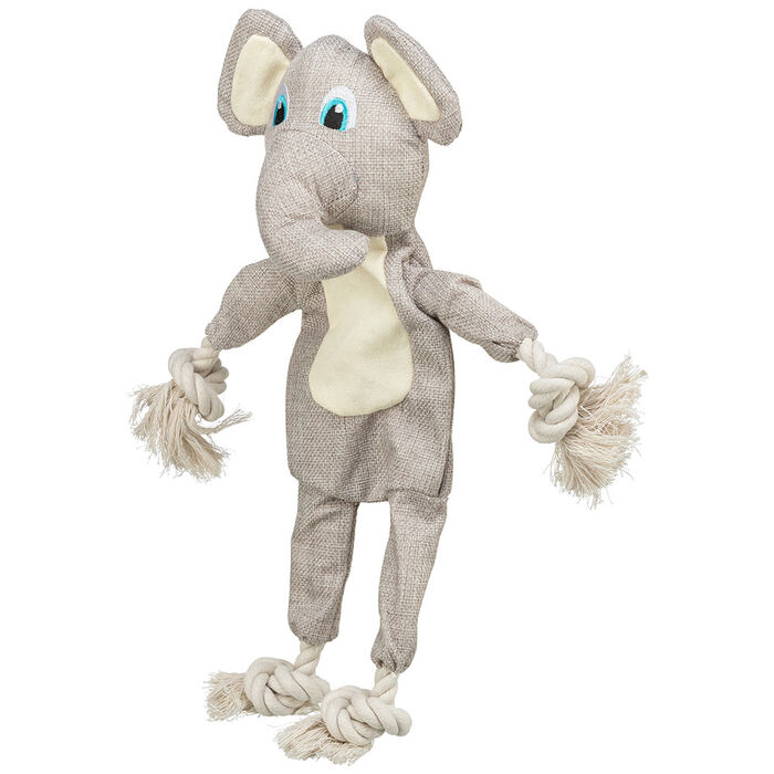 Elefante C/ Corda/Tecido - 42 Cm