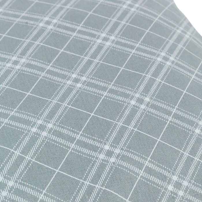 Colchao Oval "Jessie" 65X50 Cm (Cinza/Branco)
