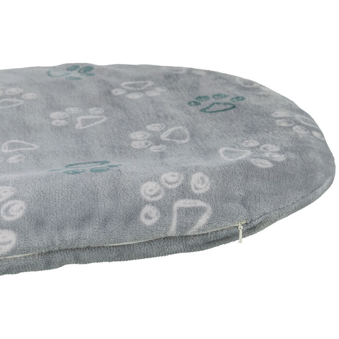 Colchao Oval Jimmy Soft 115X72Cm (Cinz. Claro)
