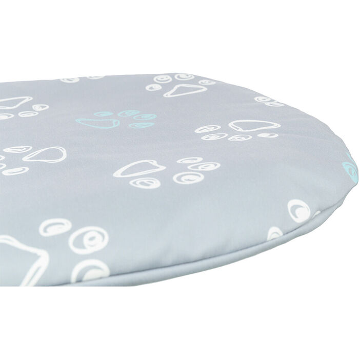 Colchao Oval Jimmy 54X35 Cm (Cinz. Claro)
