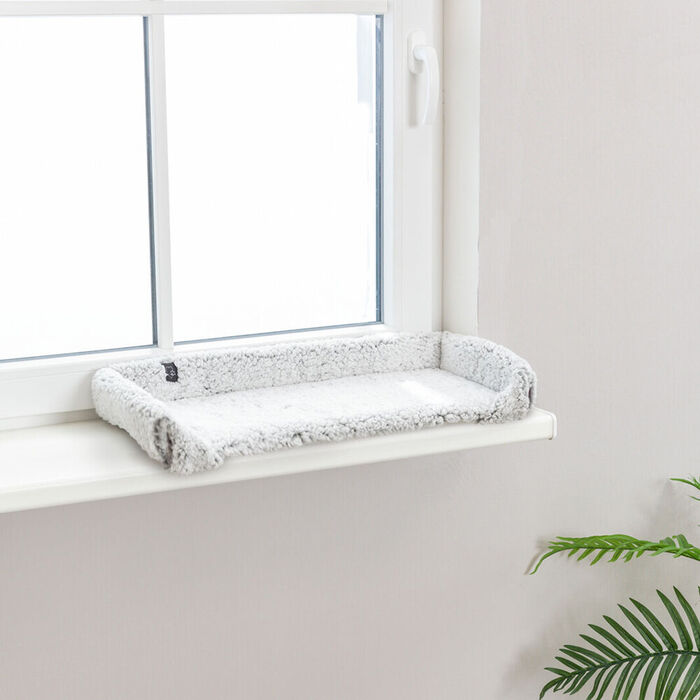 Colchao Fino Calida Para Peitoril 60X25 Cm (Branco-Cinza)