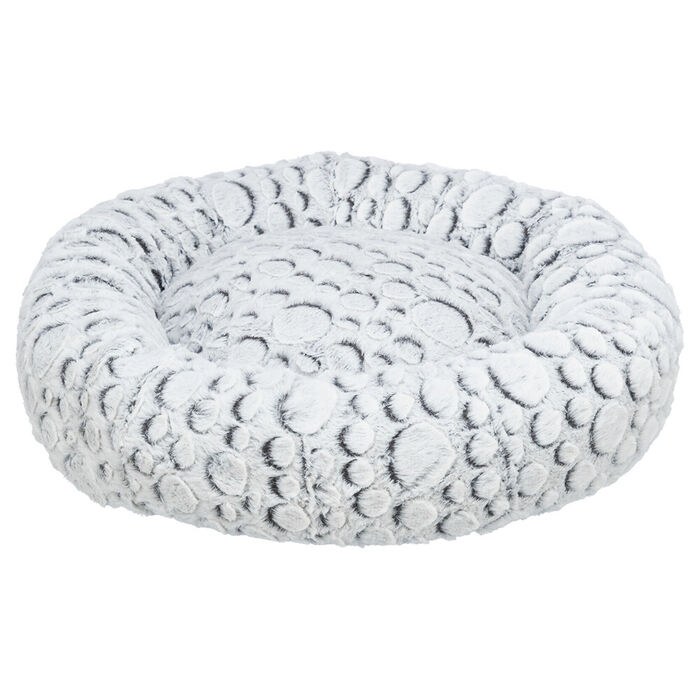Cama Redonda Mila Ø50 Cm (Branco-Cinza)