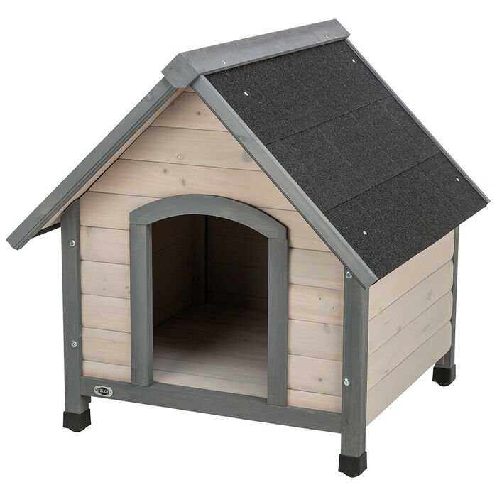 Casota Madeira Natura C/ Telhado 77X82X88 Cm (Cinzento)