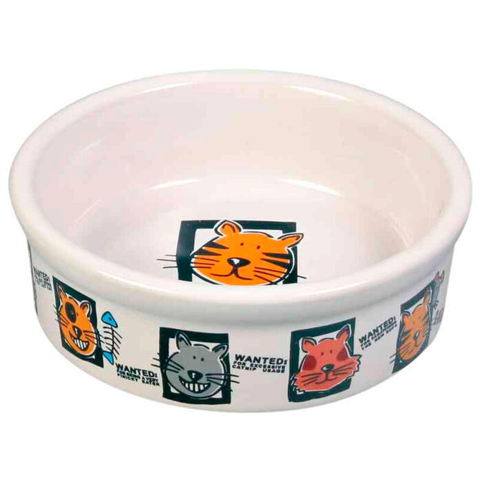 Gamela Em Ceramica P/ Gato 200 Ml/11 Cm (Emb. C/ 4)