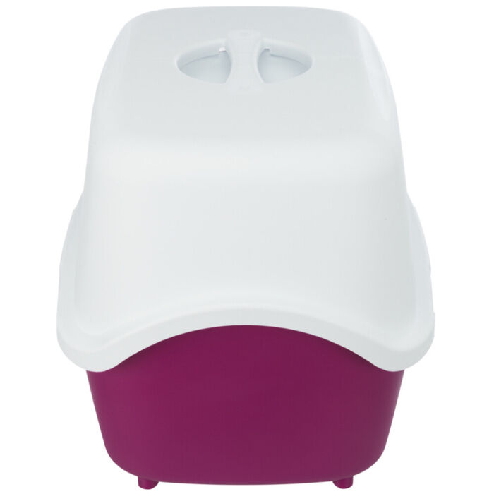 Toilete Vico C/ Porta P/ Gatos (Rosa Velho/Branco)