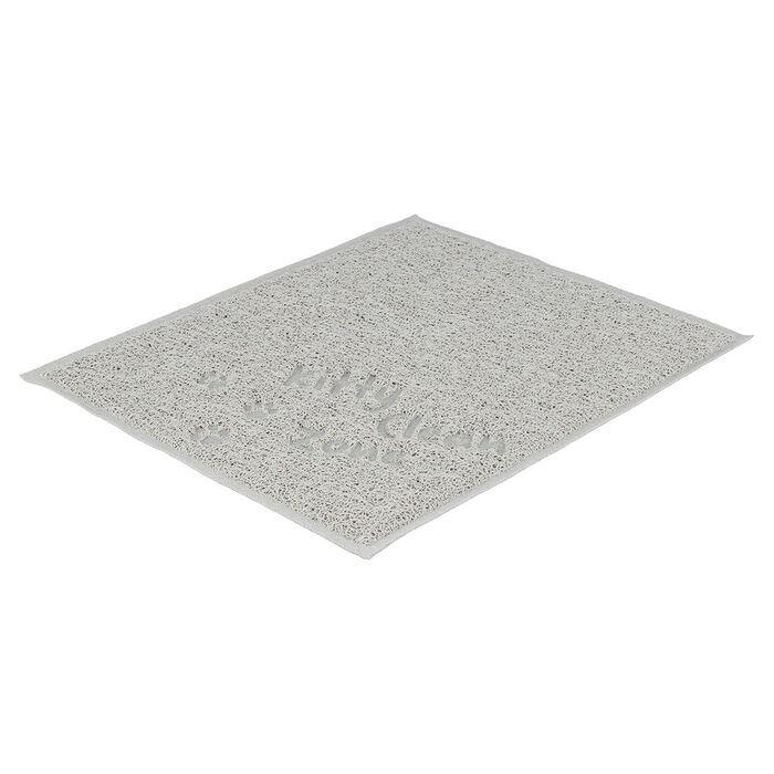Tapete Em Pvc P/ Wc De Gatos 37X45 Cm (Cinzento Claro)