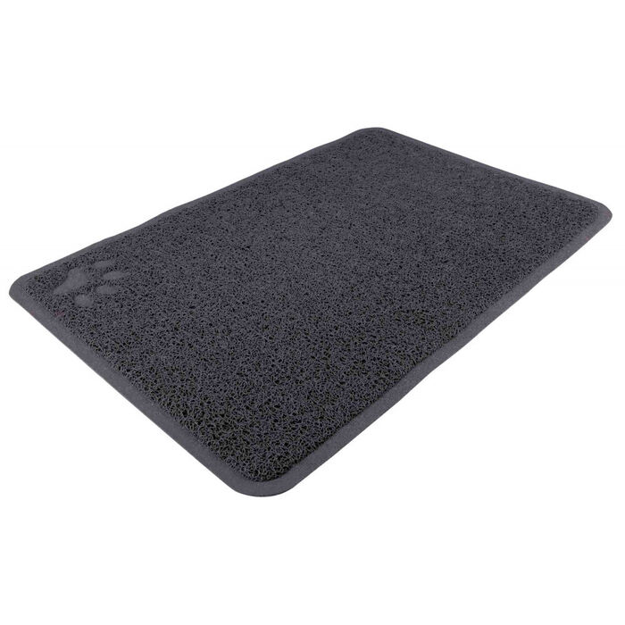 Tapete Em Pvc P/ Wc De Gatos 40X60 Cm (Antracite) .