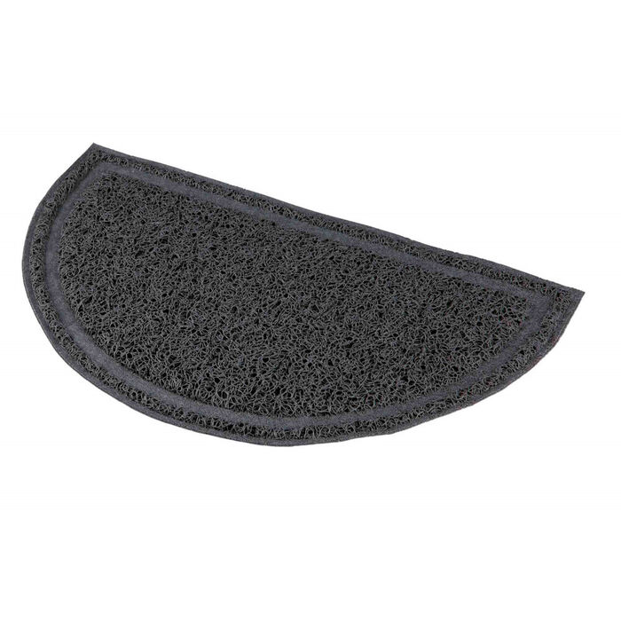 Tapete Semi-Circular Em Pvc P/ Wc 41X25 Cm (Antracite)