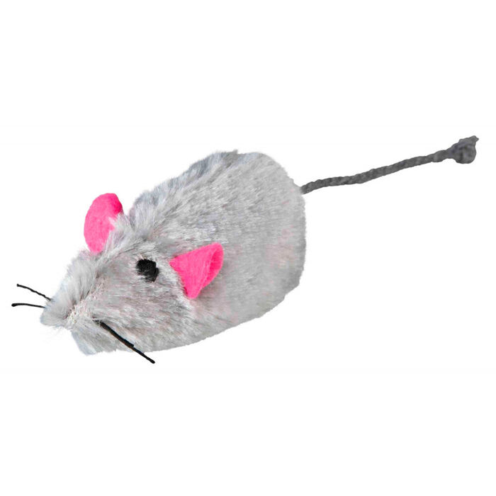 Ratinhos De Pelucia Pelo Longo C/ Som (48 Unid.)