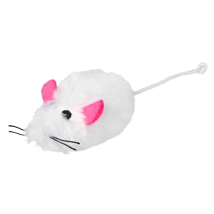 Ratinhos De Pelucia Pelo Longo C/ Som (48 Unid.)