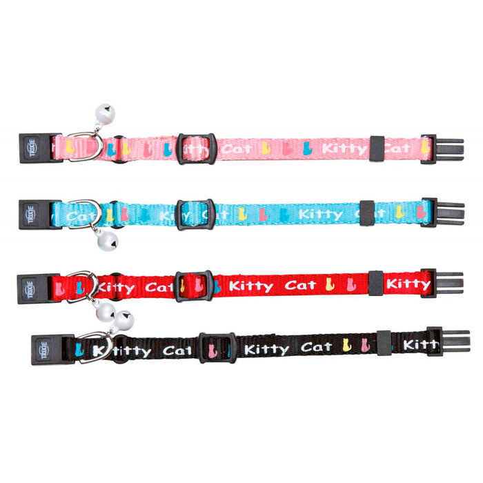 Junior - Coleira Kitty Em Nylon P/ Gatinhos (Emb. C/ 4)