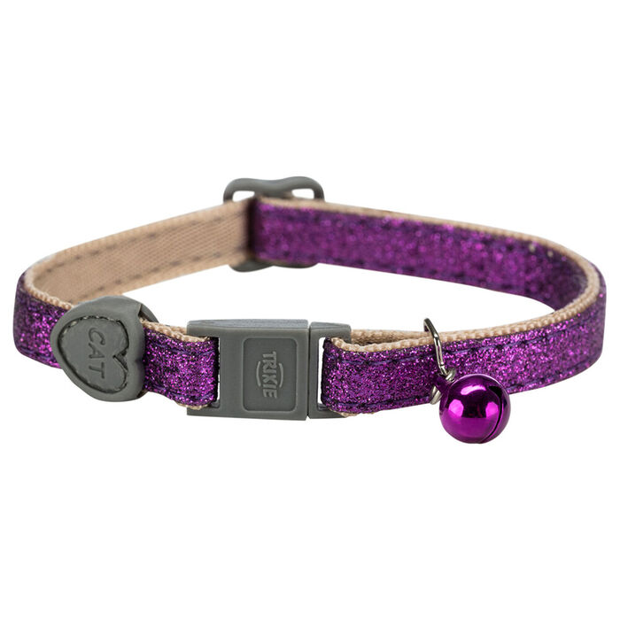 Coleira Glitter Em Nylon/Plastico P/ Gatos