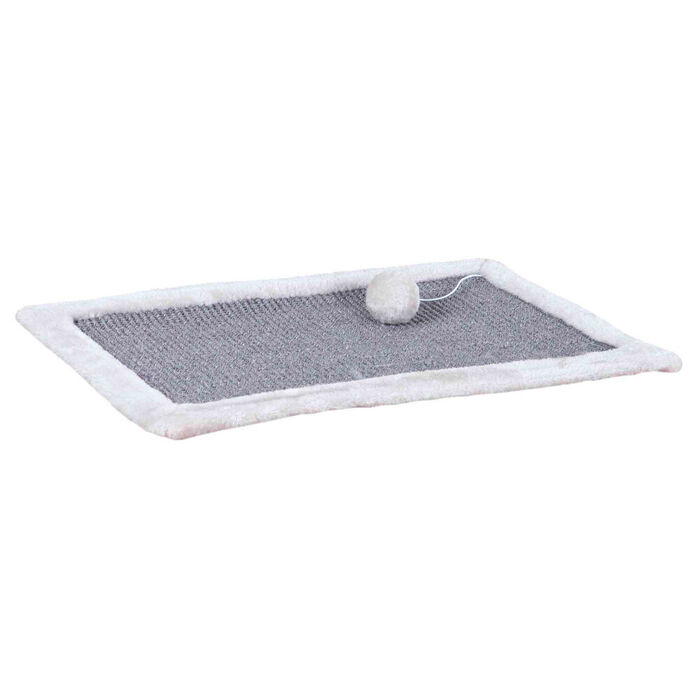 Tapete De Arranhar Em Sisal/Pelucia 55X35 Cm (Cinza Claro)