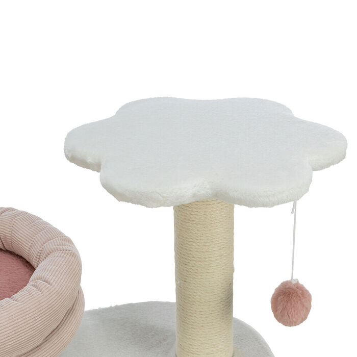 Arranhador Isabella (Branco/Rosa) - 70 Cm