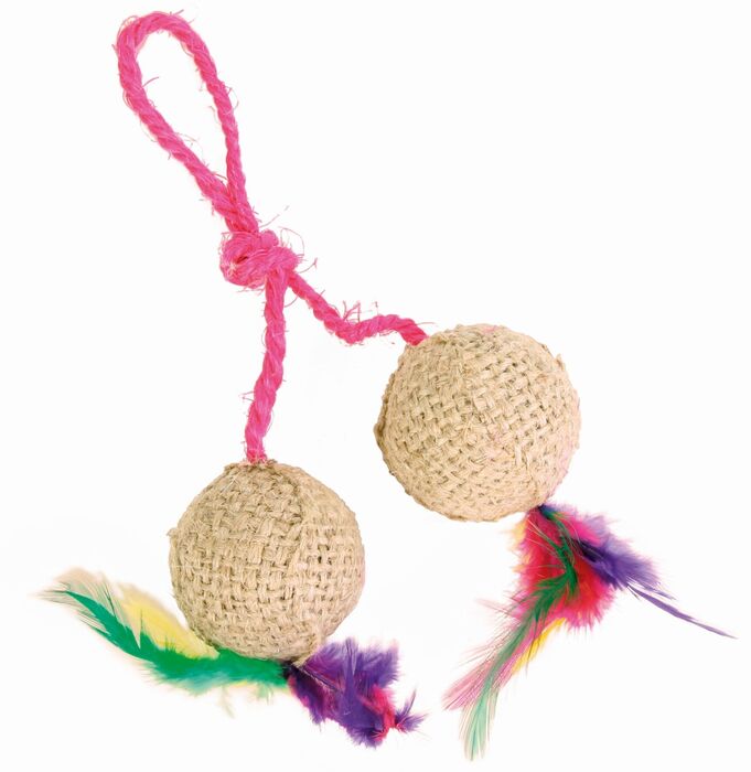 Bola Dupla Em Juta C/ Catnip