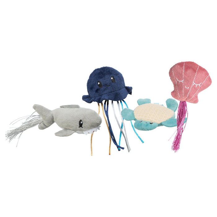 Animais Marinhos Em Pelucia C/ Catnip - 5-8Cm (36 Unid.)