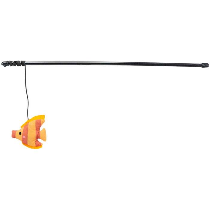 Bastao C/ Peixe Em Tecido P/ Gatos - 46 Cm