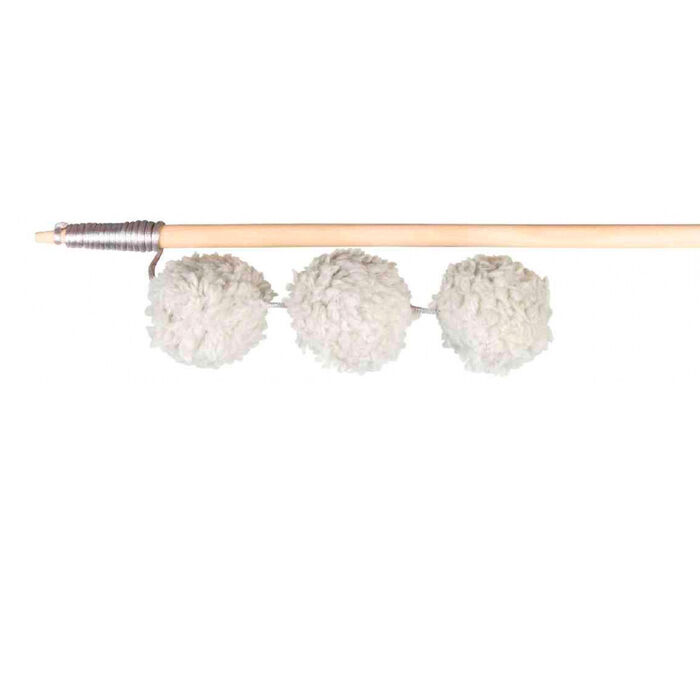 Bastao C/ 3 Bolas De Pelucia - 35 Cm