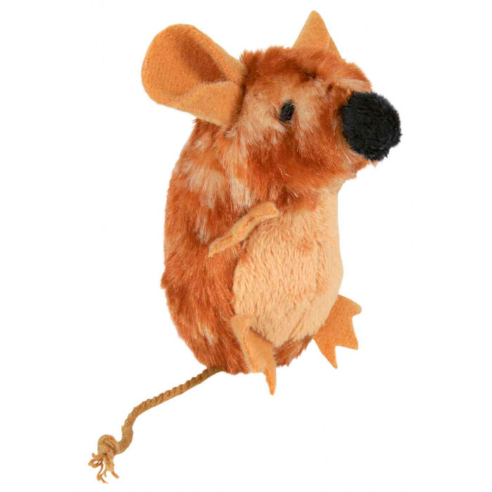 Rato Em Pelucia P/ Gatos - 8 Cm