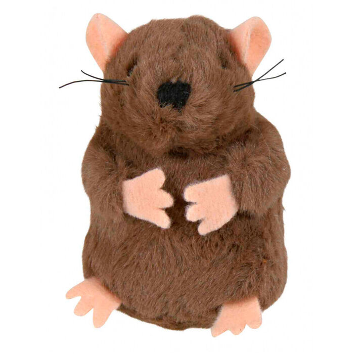 Toupeira Em Pelucia P/ Gatos 5 Cm