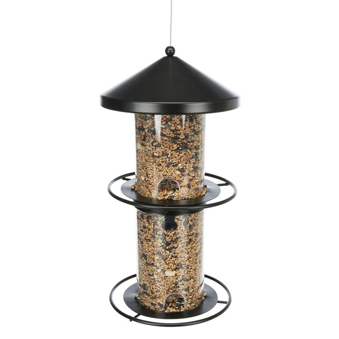 Comedouro Em Metal (C/ 2 Andares) P/ Suspender 2,300 Ml/36Cm