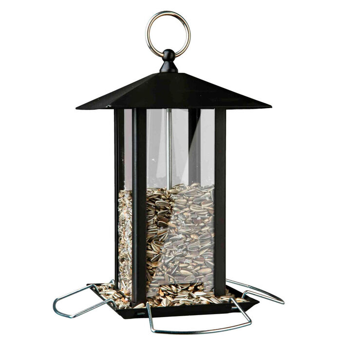 Comedouro Em Metal P/ Suspender 19X20X19 Cm (Preto)