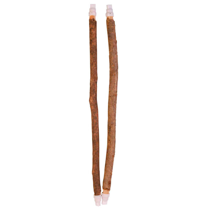 Poleiro Em Madeira Natural - 35 Cm (Emb. C/ 2)