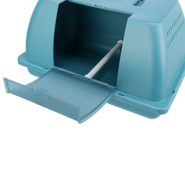 Transp. C/ Poleiro P/ Peq. Animais  31.5×17×20.5 Cm (Azul)