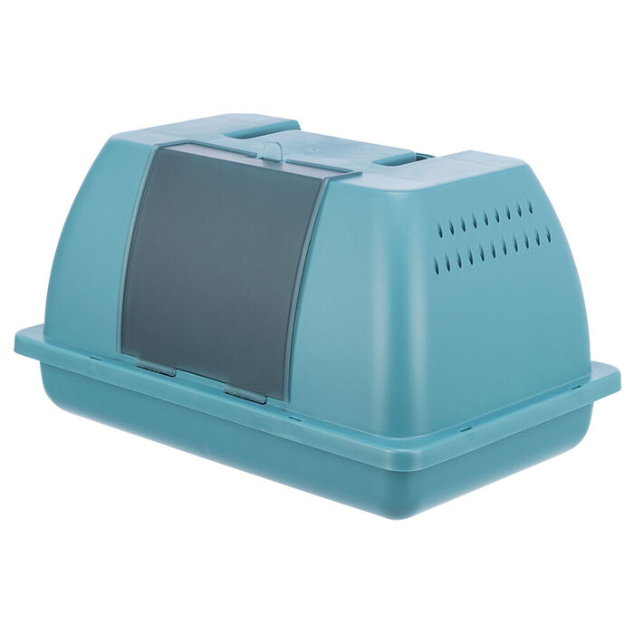 Transp. C/ Poleiro P/ Peq. Animais  31.5×17×20.5 Cm (Azul)