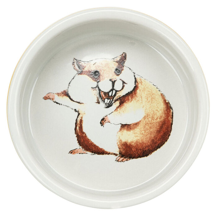 Gamela Em Ceramica P/ Hamsters - 80 Ml / Ø 8 Cm
