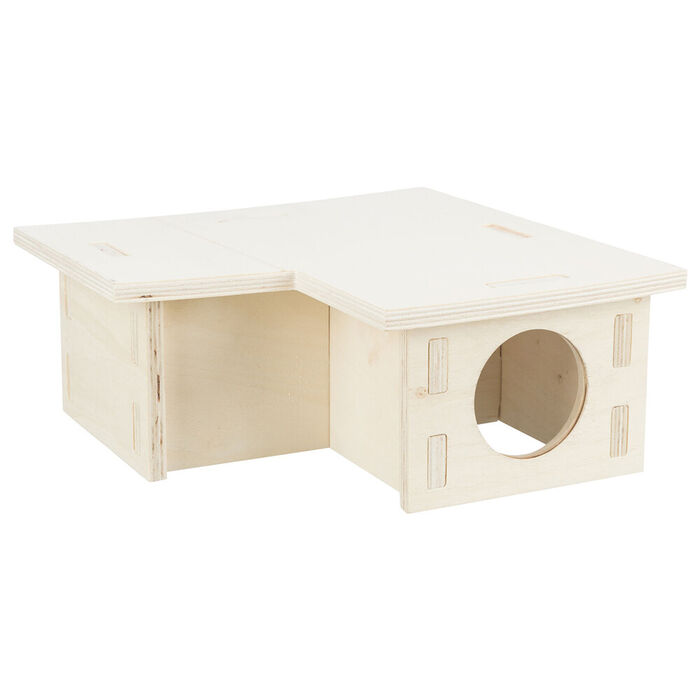 Abrigo Em Madeira C/ 3 Divisorias 25X10X25 Cm