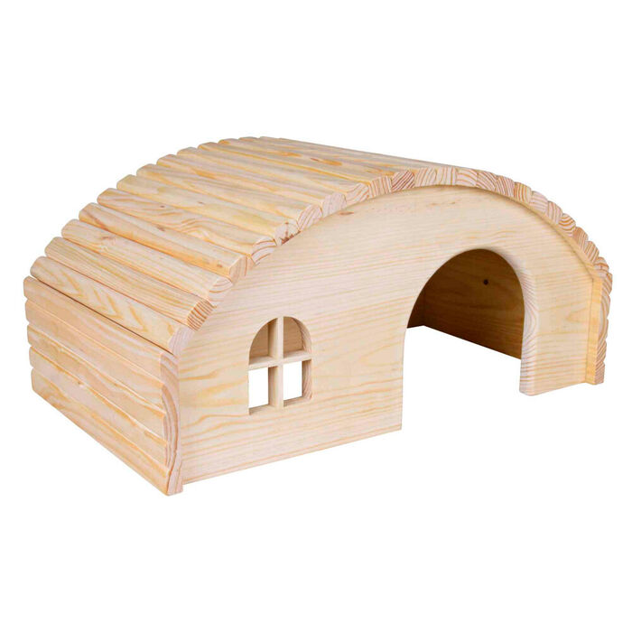 Casa Em Madeira De Pinho P/ Coelhos 42X20X25 Cm