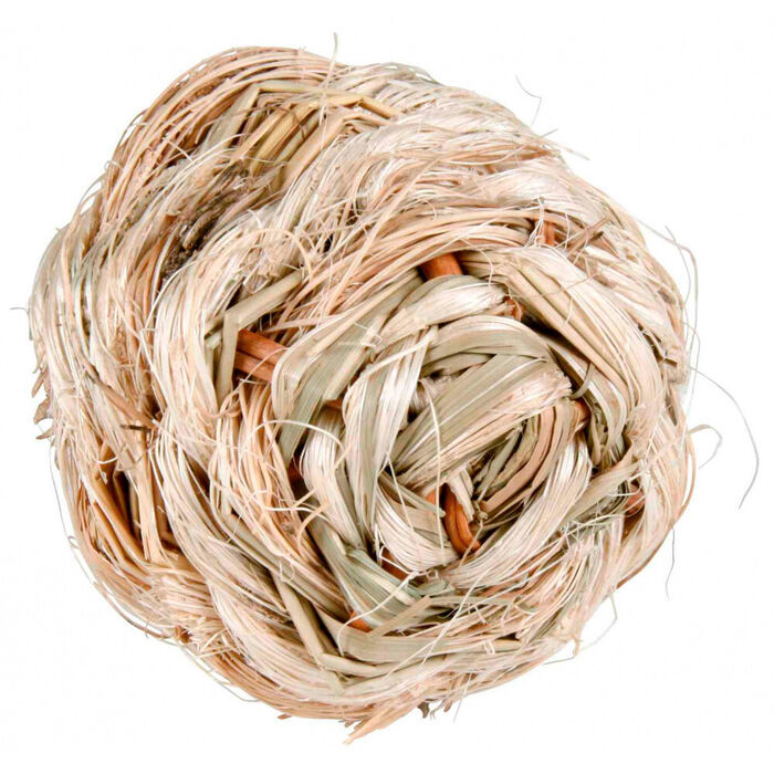 Bola De Erva C/ Guizo P/ Roedores - 6 Cm