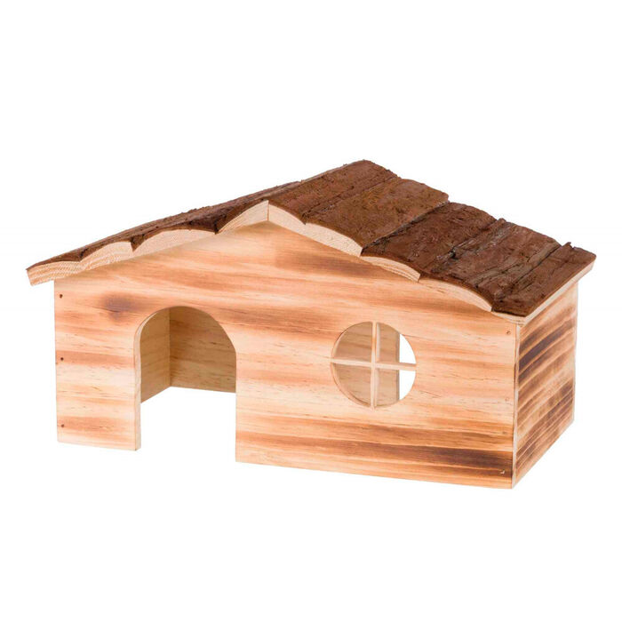 Casa Ragna Em Madeira Natural Flamejada 35X18X20 Cm