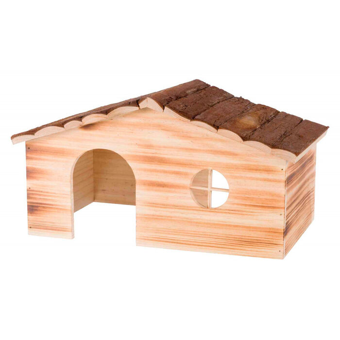 Casa Ragna Em Madeira Natural Flamejada 43X22X25 Cm
