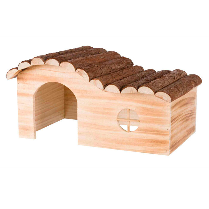 Casa Hanna Em Madeira Natural 41X21X23 Cm
