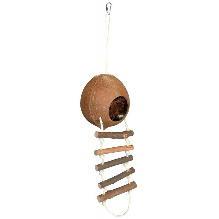 Casa Simples De Coco P/ Ratos E Hamsters - Ø 13X56 Cm
