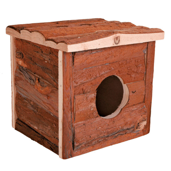 Casa Jerrick Em Madeira Natural 15X14X15 Cm