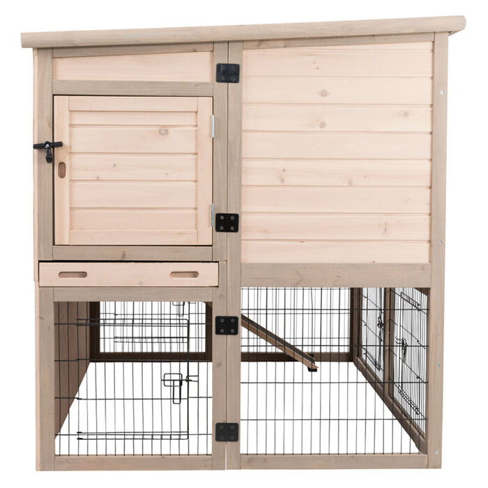 Jaula Xl Madeira Natura C/Isolamento 120X98X94Cm (Cinza)