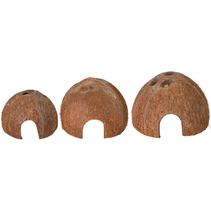 Metades De Casca De Coco - 3 Unid. (Ø8Cm, Ø10Cm, Ø12Cm)
