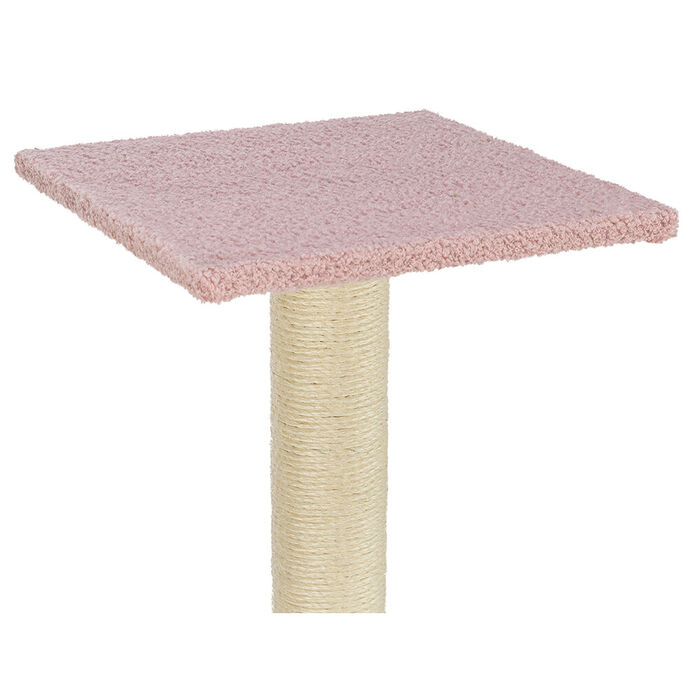 Arranhador Baena Em Pelucia Longa - 69 Cm (Rosa Velho)