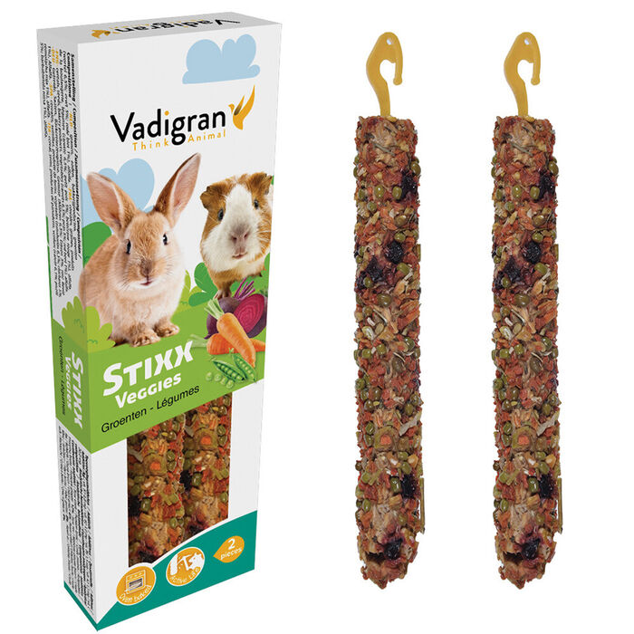 Stixx - Sticks C/ Vegetais P/ Coelhos E Porq. India 115 Gr