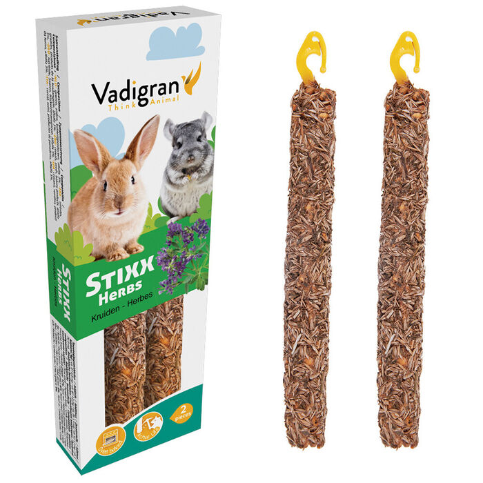 Stixx - Sticks C/ Ervas P/ Coelhos E Chinchillas 90 Gr