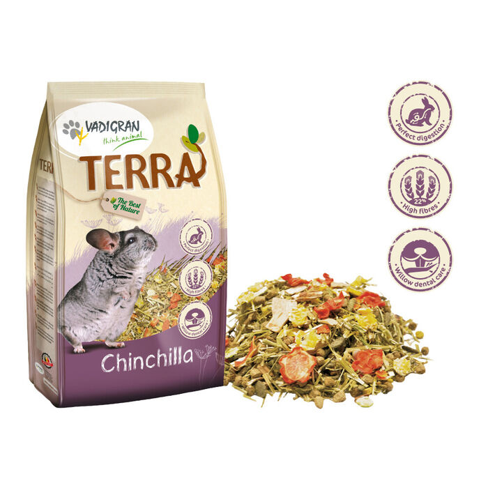 Terra - Alimento Premium P/ Chinchillas 1 Kg