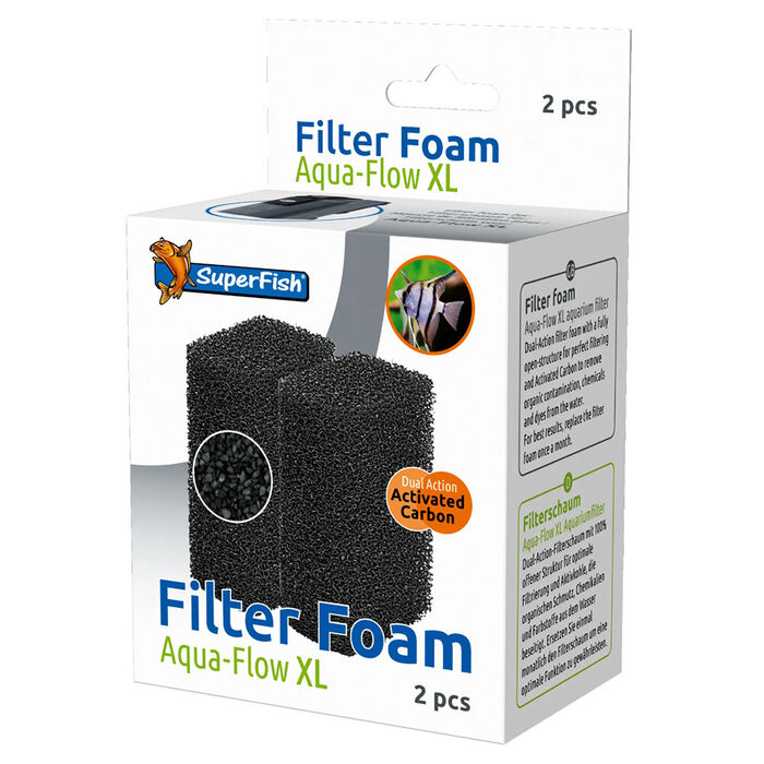 Recargas P/ Filtro Aquaflow Xl (Esponja C/ Carvao) 2 Unid