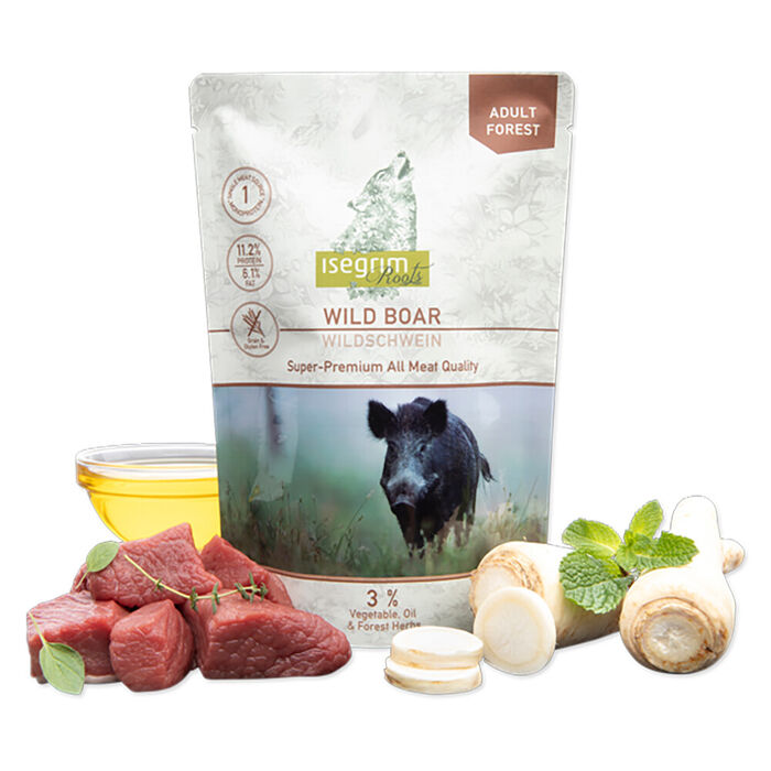 Isegrim Roots Monoproteina Javali 410 Gr (Pack 7 Saquetas)