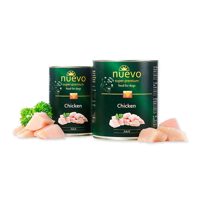 Nuevo Dog Adult - Frango 800 Gr (6 Latas)