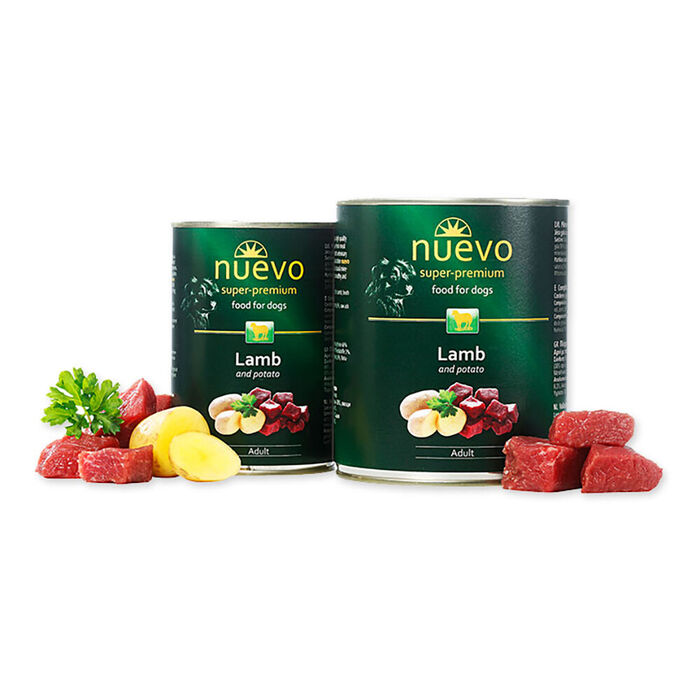 Nuevo Dog Adult - Cordeiro E Batata 800 Gr (6 Latas)